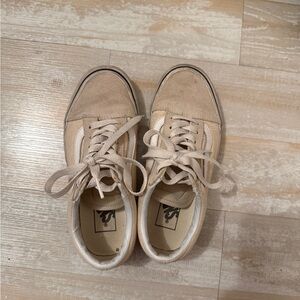 Vans Beige Suede Sneakers